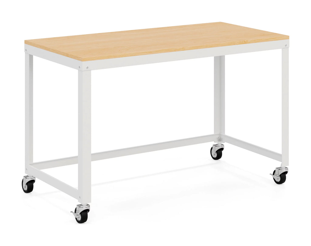 48-inch Wide Mobile Metal Desk with Laminate Top K332070