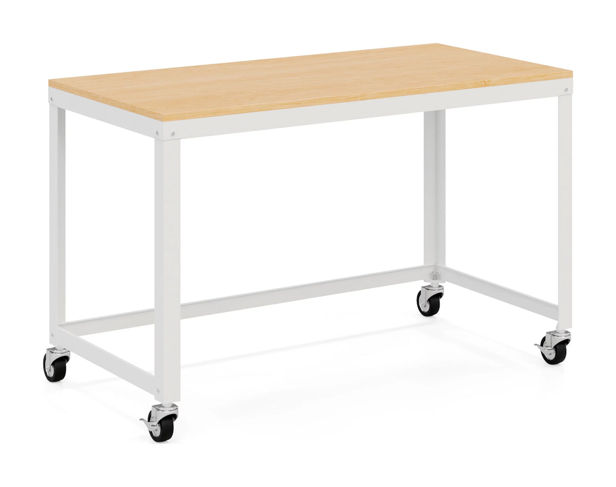 48-inch Wide Mobile Metal Desk with Laminate Top K332070