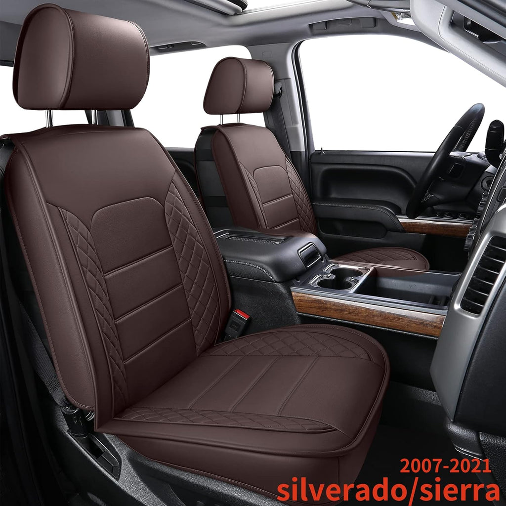 Black Faux Leather Seat Covers Full Set Y382