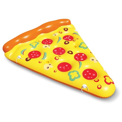 Inflatable Pizza Slice Pool Float with Cup Holders Q321200