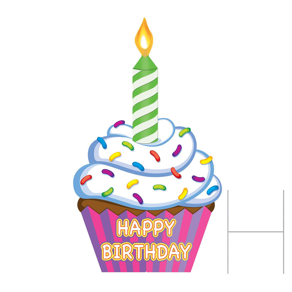 Jumbo Cupcake Yard Sign W47814