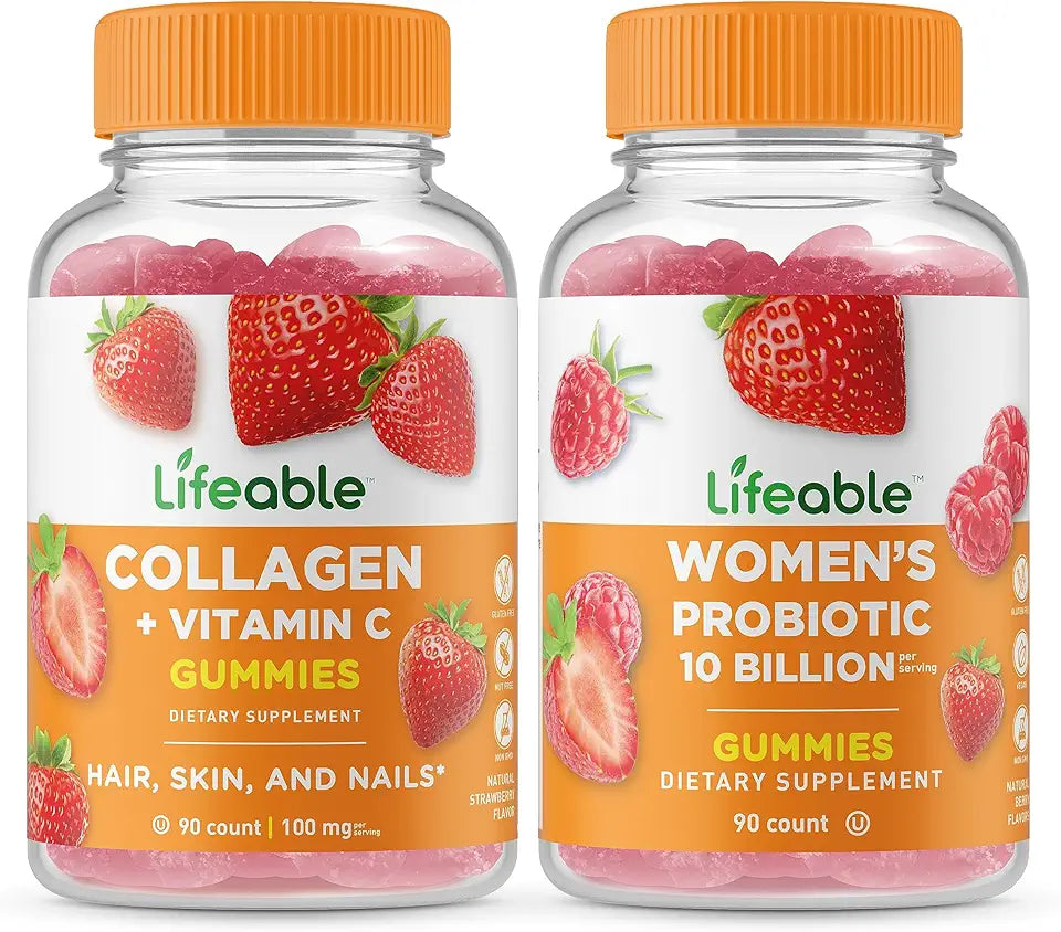Collagen & Vitamin C + Probiotic 10 Billion Gummies L736628