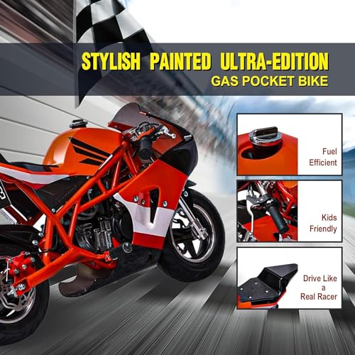 40CC 4-Stroke Gas Mini Pocket Bike C480