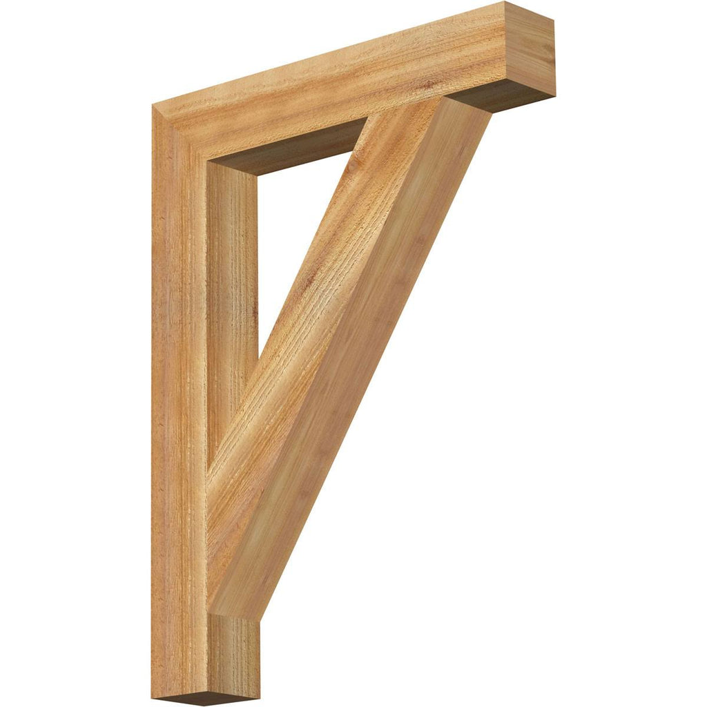 Traditional Block Rough Sawn Bracket, Western Red Cedar Y988855