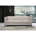 Beige Linen Square Arm Sofa K899939