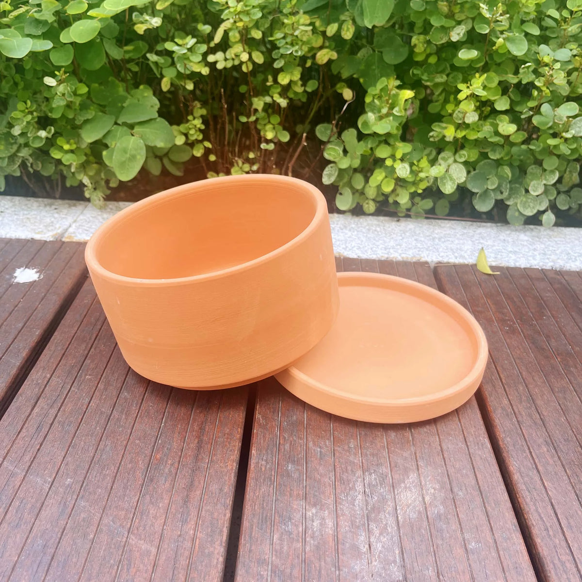 Terracotta Flower Pots, 3 Count with Drainage Holes B360