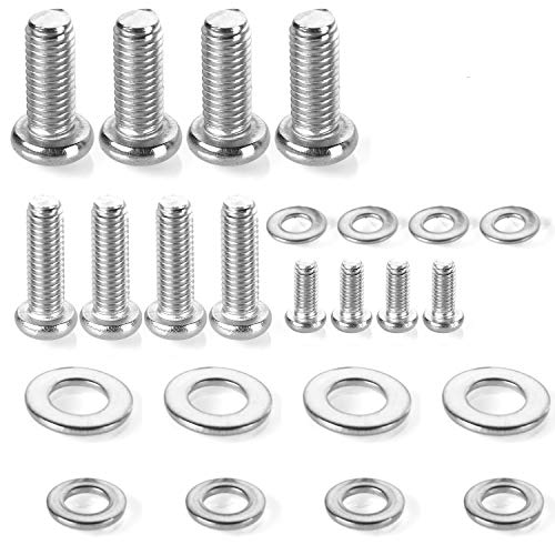24pcs M4 M6 M8 Stainless Steel Screws Washers TV Mount Hardware Kit W81432