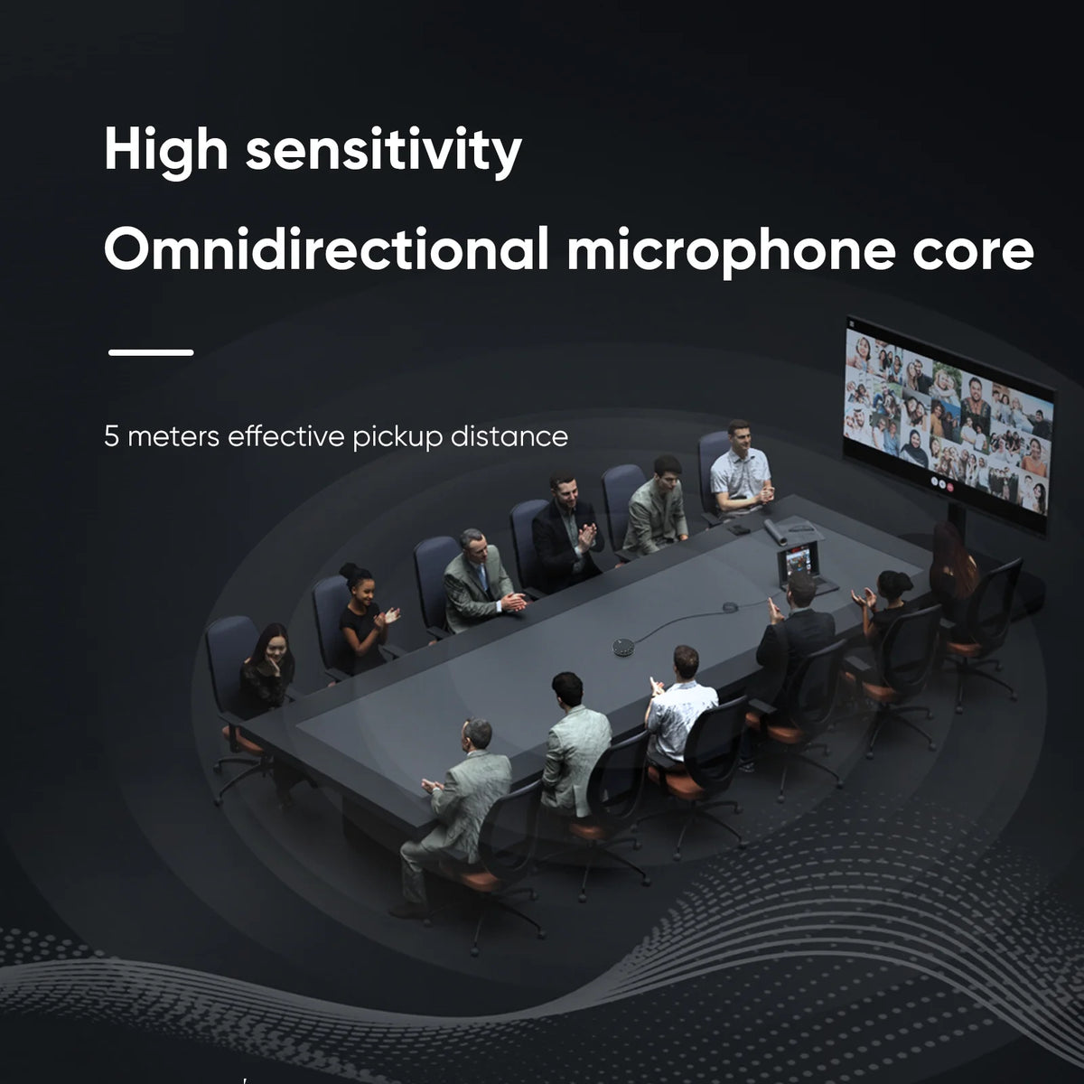 Desktop USB Conference Speakerphone with Microphone M748846