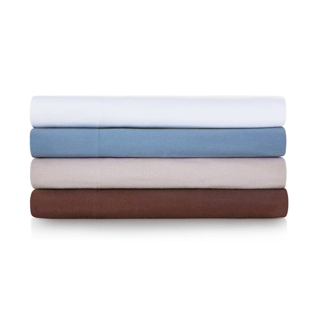 Portuguese Flannel Sheet Set California King White J46389