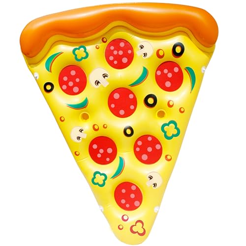 Inflatable Pizza Slice Pool Float with Cup Holders Q321200