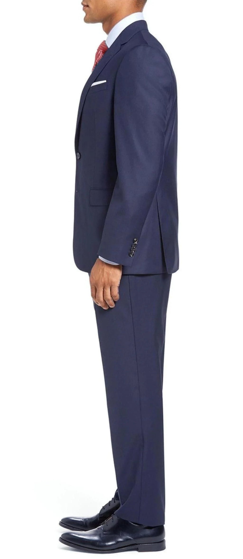 Two Piece Blue Stripe Modern Fit Suit E4321