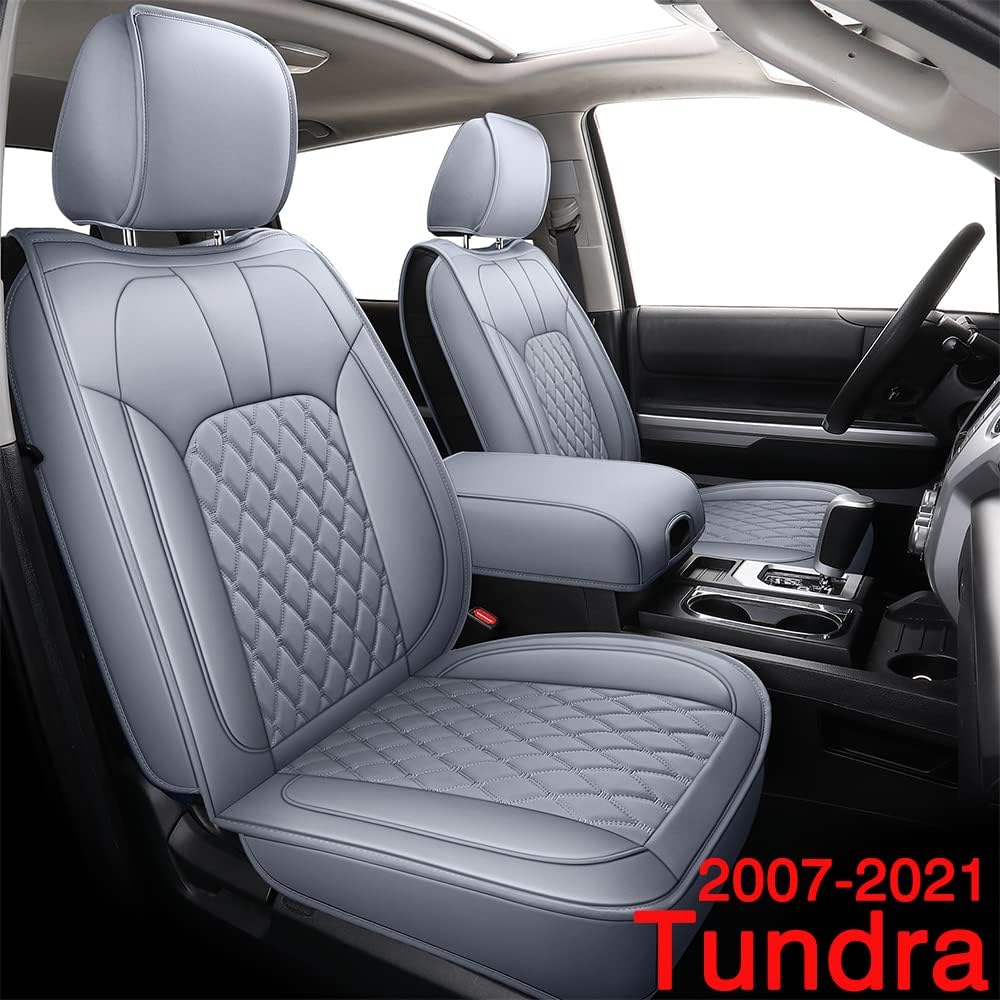 Black Water Proof Faux Leather Front Car Seat Covers T944