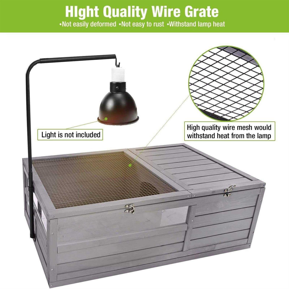 Large Tortoise Habitat with Light Support Frame G867