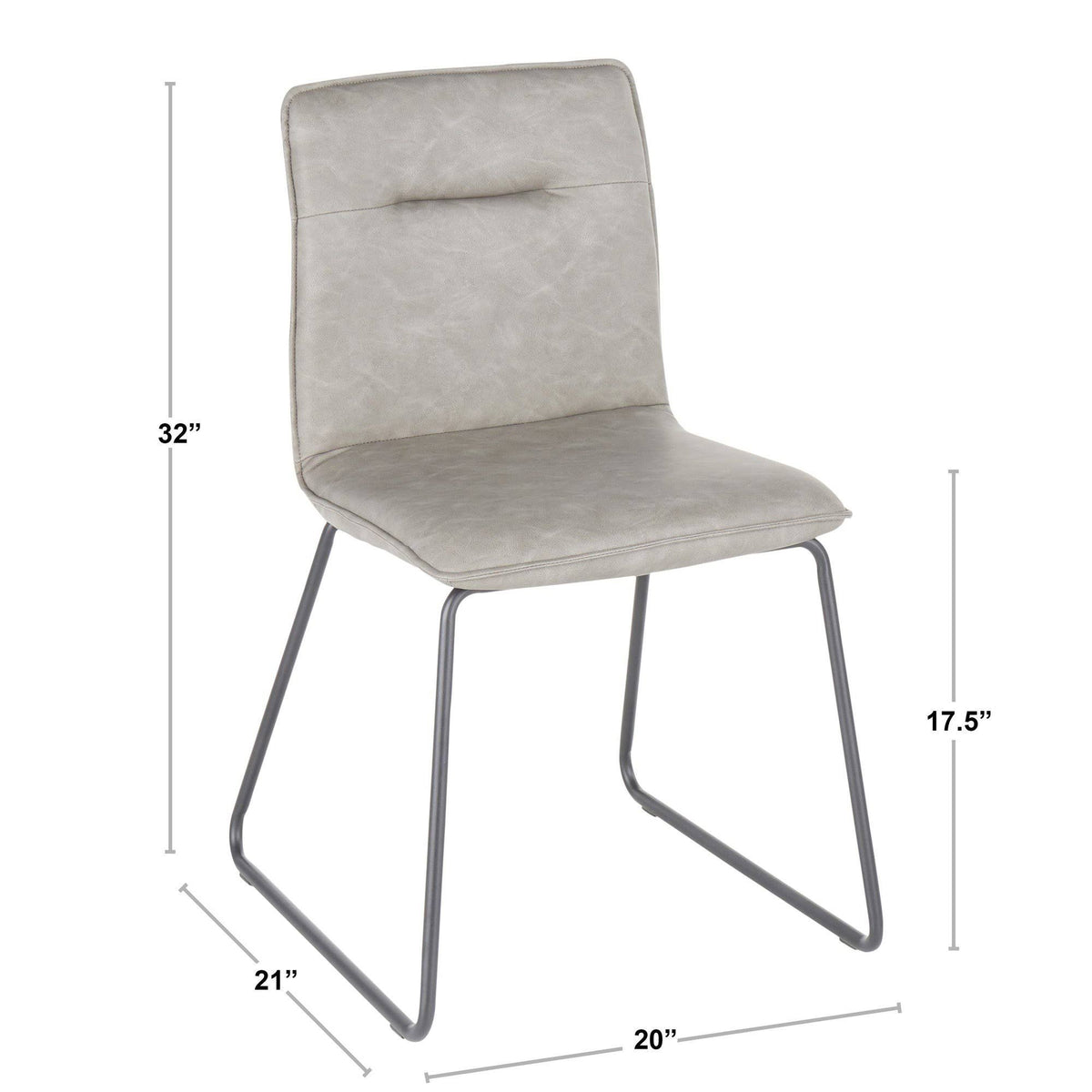 Black Espresso Chair Set of 2 G7776