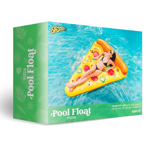 Inflatable Pizza Slice Pool Float with Cup Holders Q321200
