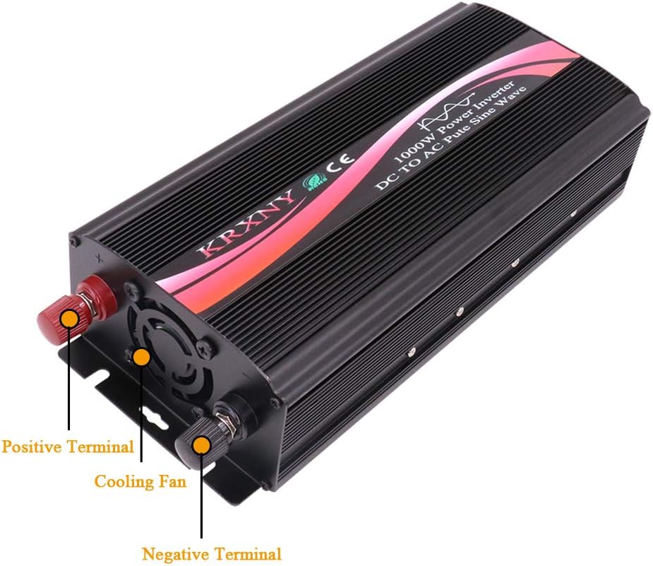 1000W Pure Sine Wave Car Power Inverter 12V DC to 110V AC M217360