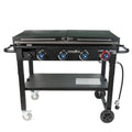 2 Burner LP Propane Gas Griddle with Folding Shelf Y459