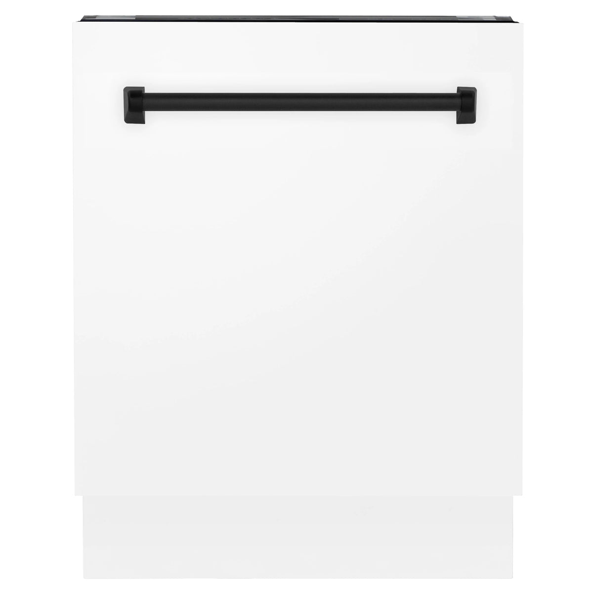 24 inch Tall Dishwasher in White Matte with Matte Black Handle E7737