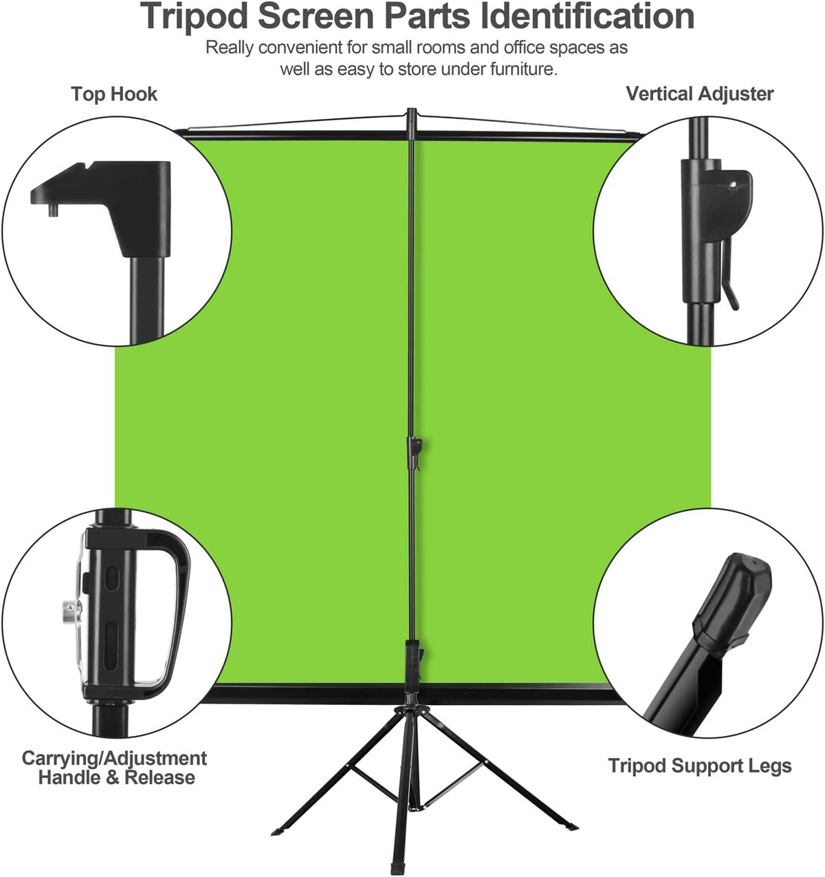Green Screen Stand with Adjustable Tripod R90672