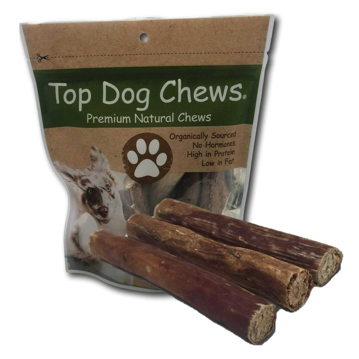 5''-6'' Beef Pizzle Stuffed Esophagus 3 Pack P965