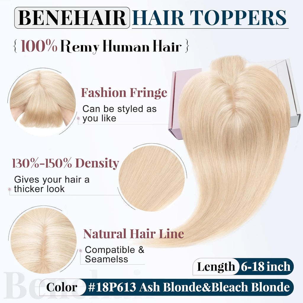 Silk Base Remy Human Hair Topper 12inch 38g M96940