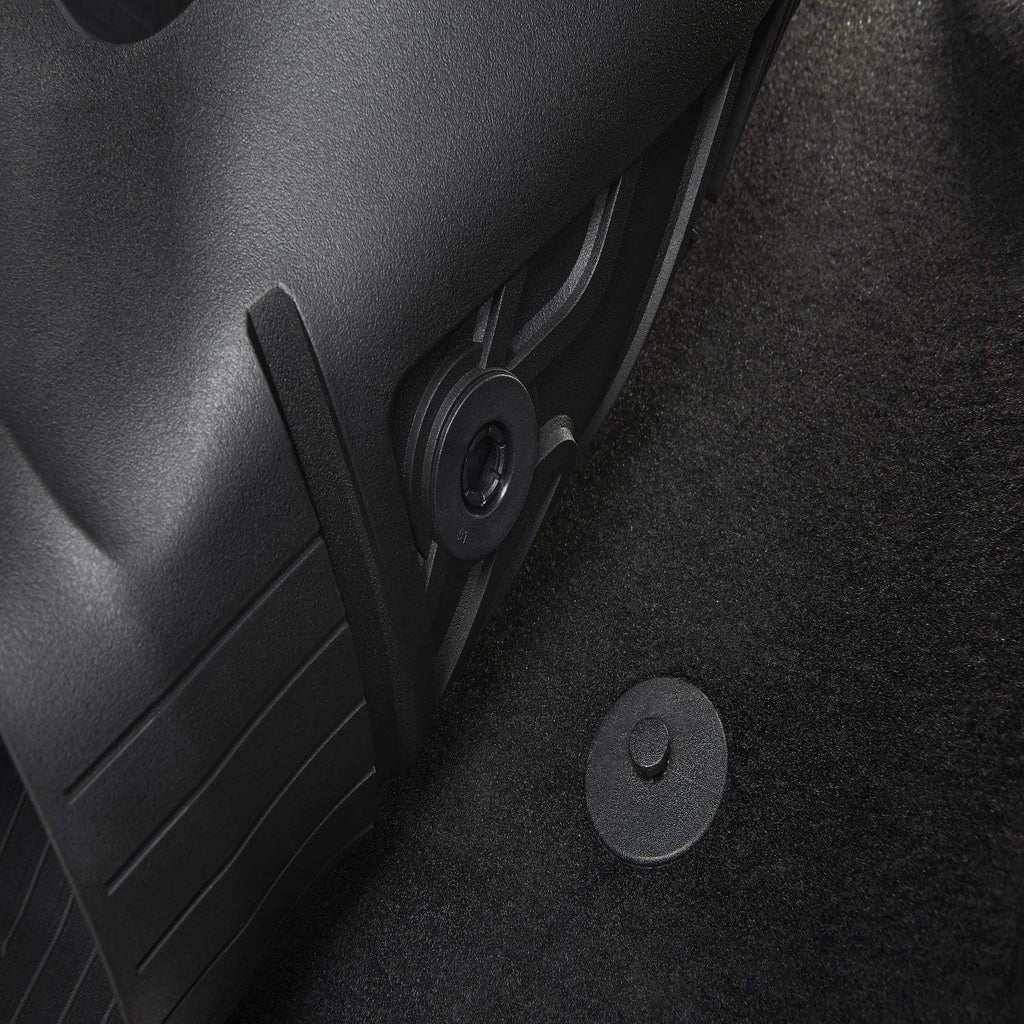 Black TPE All Weather Floor Mats Full Set Q4730