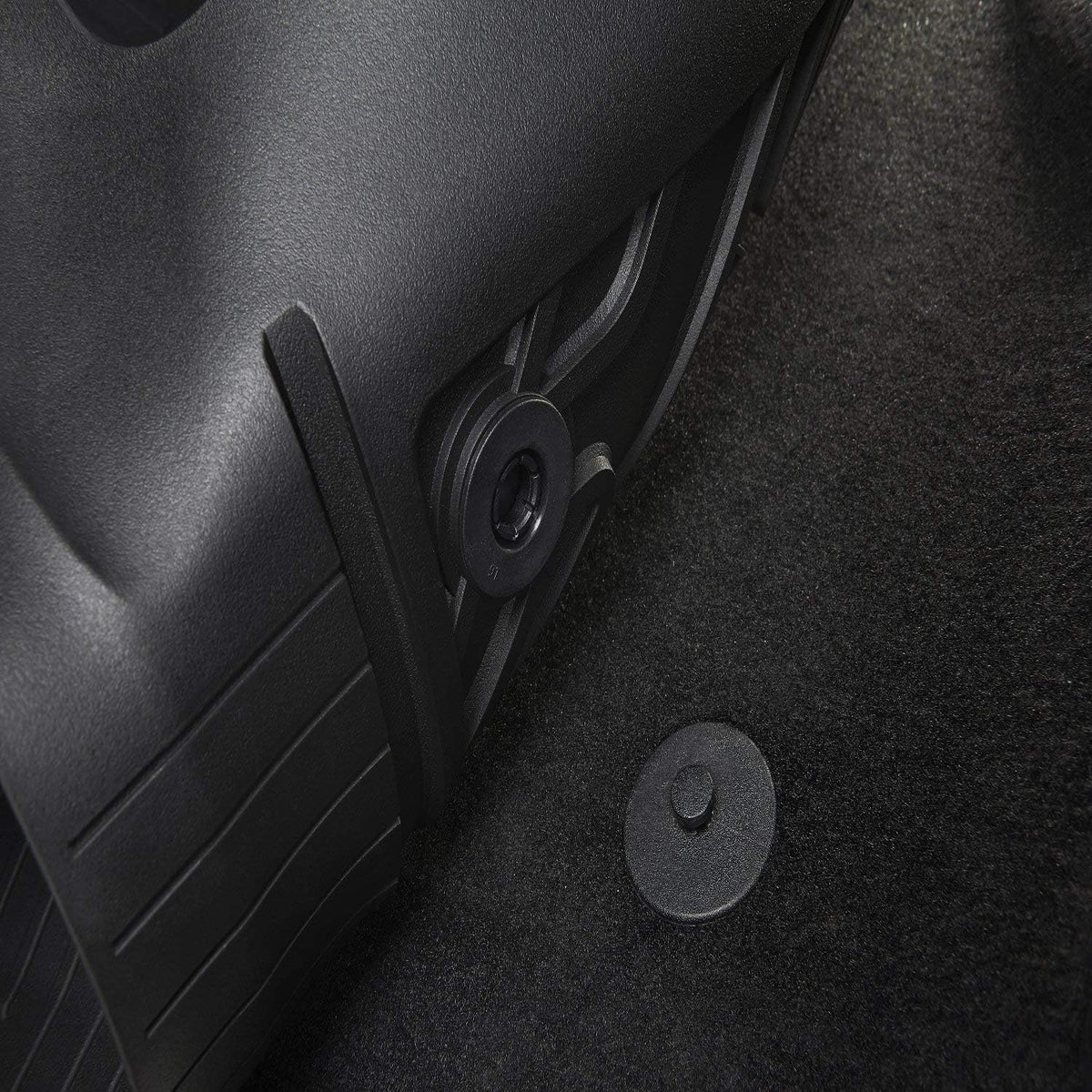 Black TPE All Weather Floor Mats Full Set Q4730