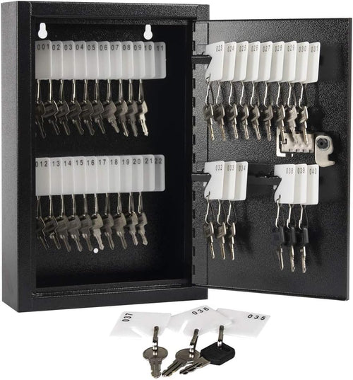100 Keys Black Wall Mount Key Cabinet Organizer Q2558