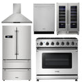 36 In. Propane Gas Range 5 Piece Kitchen Set Y8089