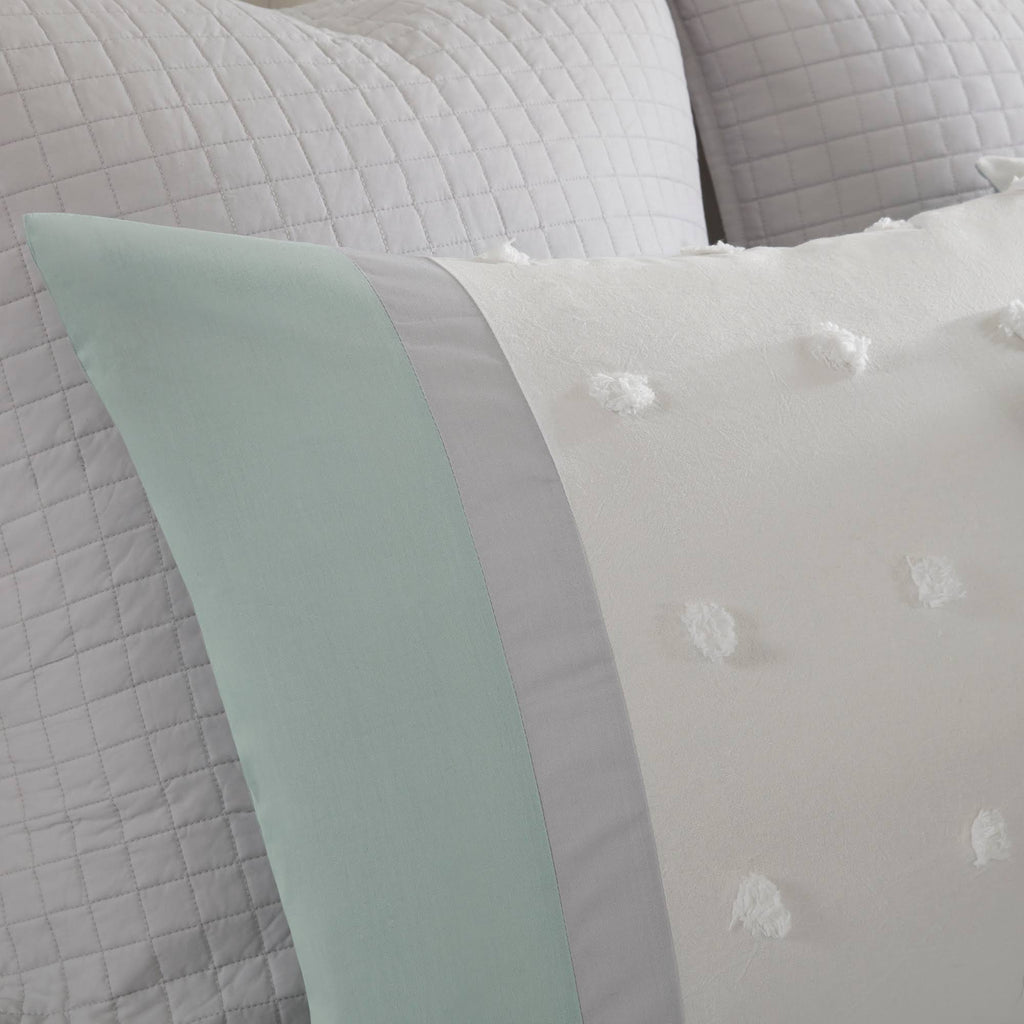 7 Piece Cotton Jacquard Duvet Cover Set Q361412