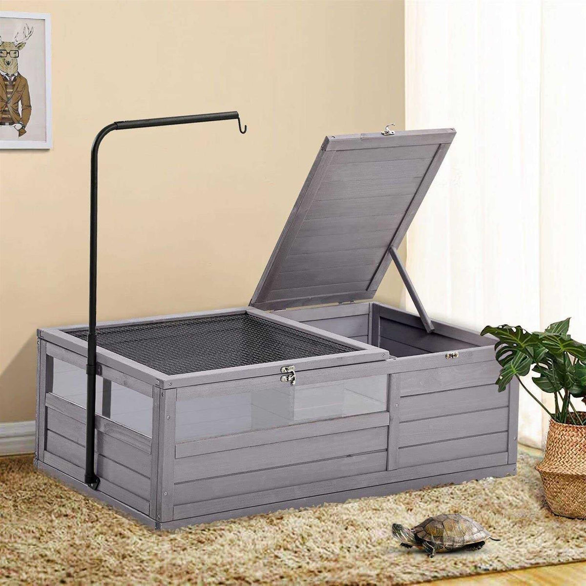 Large Tortoise Habitat with Light Support Frame G867