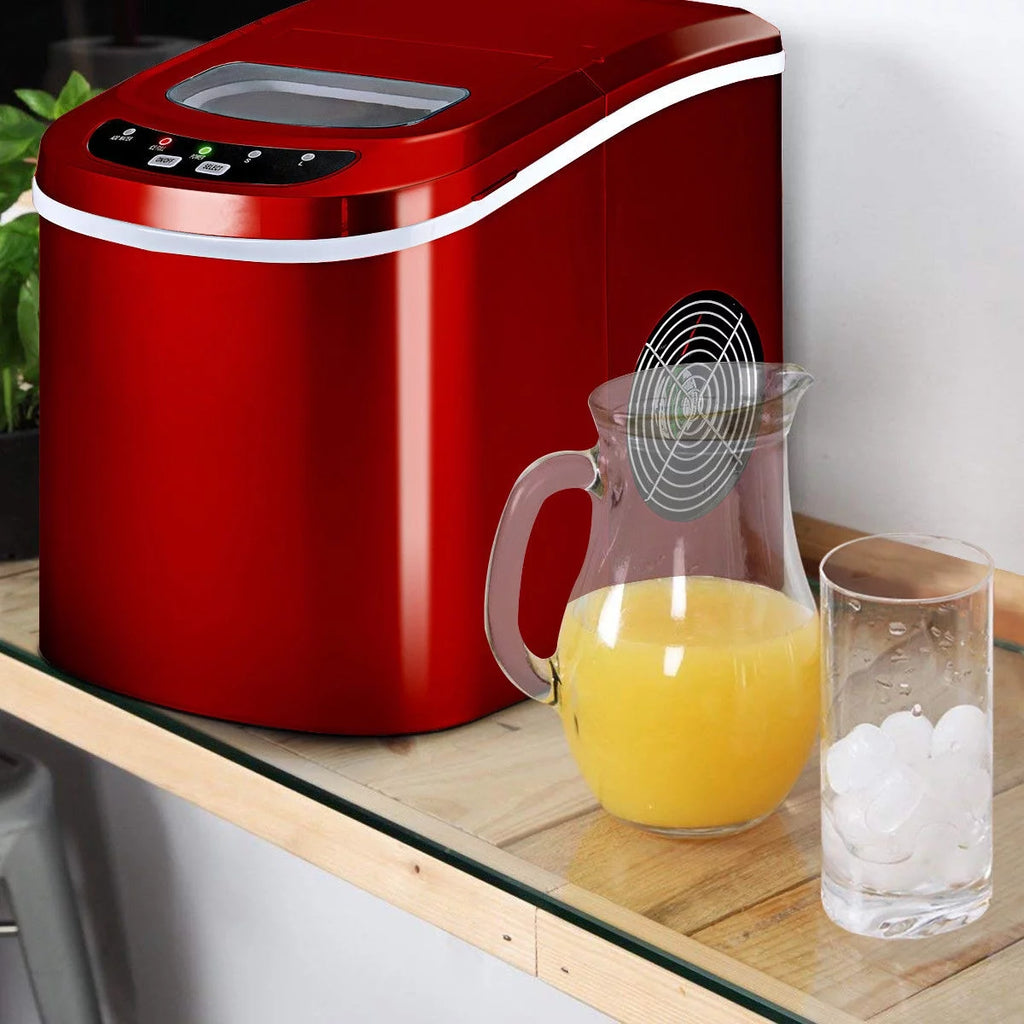 Red Portable Compact Electric Ice Maker Machine K435437