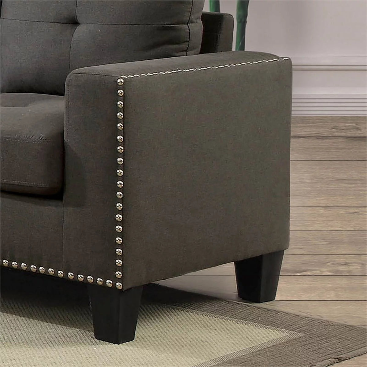 Gray Fabric 2-Piece Sofa Set H49417