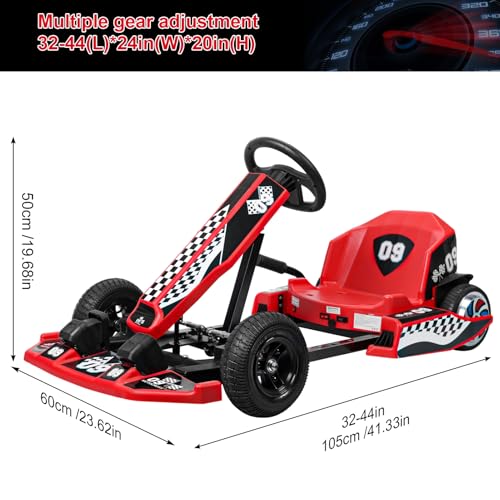 Red 36V Electric Go Kart with 350W Motor F76196