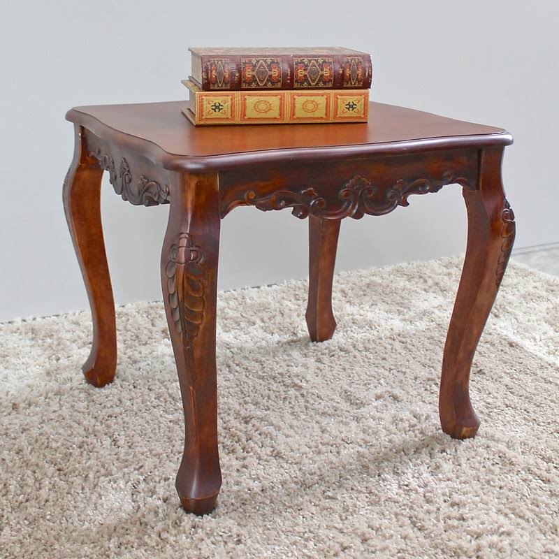 Hand Carved End Table L1370