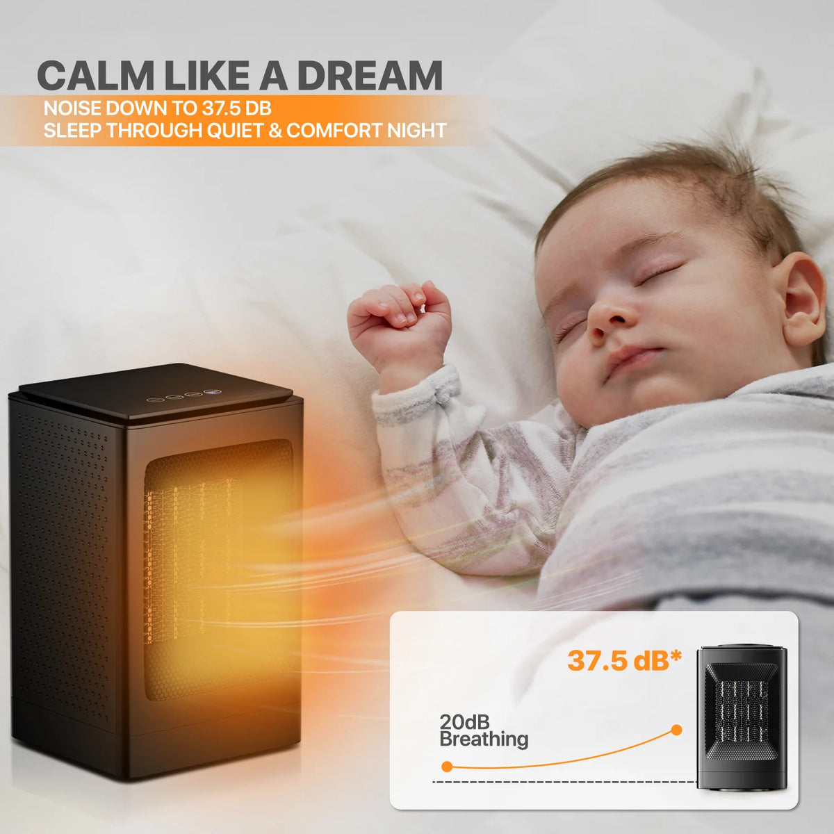 1500W PTC Portable Electric Space Heater with Timer S495
