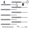 5 Pairs 1/8 T316 Stainless Steel Cable Railing Hardware Kit Q911891