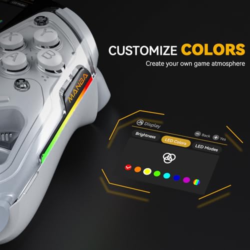 Black Wireless Gaming Controller with Charging Dock S513