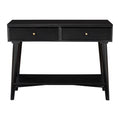 Black Mid Century Modern Console Table H343