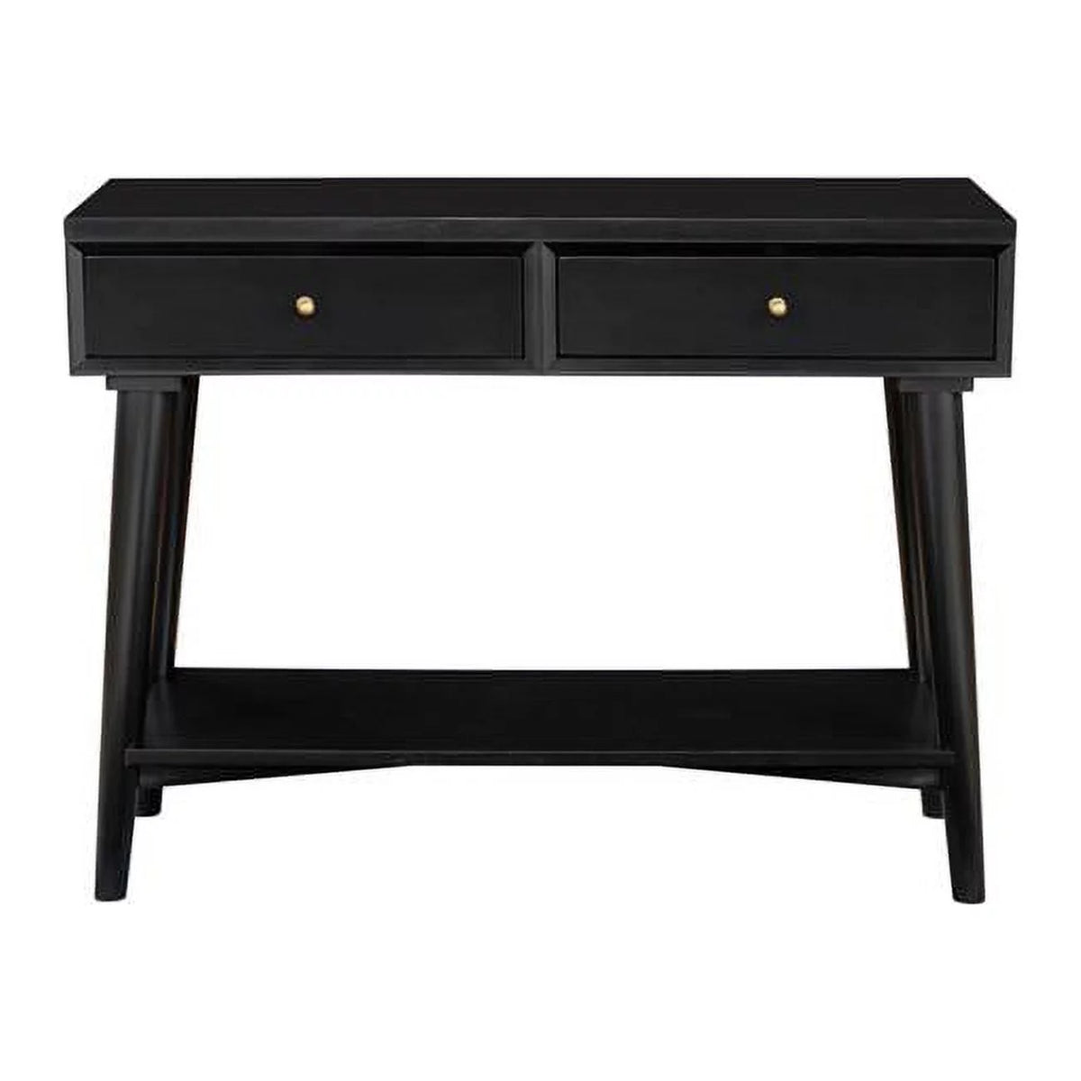 Black Mid Century Modern Console Table H343
