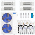 48,000 BTU 4 Zone Ceiling Cassette Ductless Air Conditioner and Heat Pump Y54048