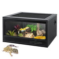 35 Gallon PVC Reptile Tank with Sliding Door F103
