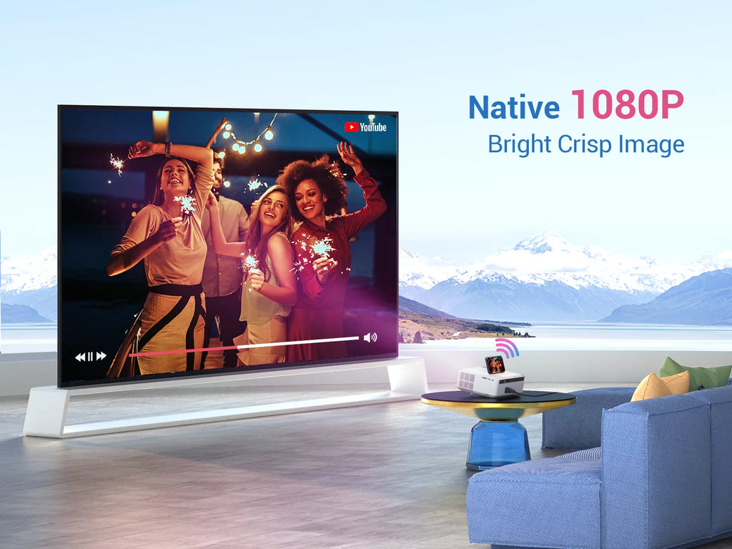 Native 1080P Projector with LCD Display Q166797