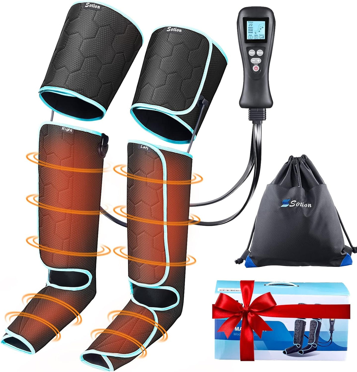 Air Compression Leg Massager with Heat Q556