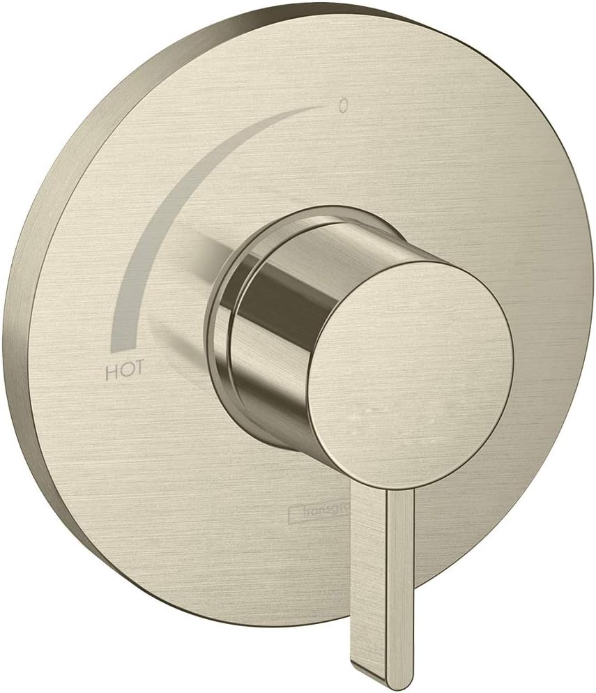 Matte Black 6-inch Wide Shower Valve Trim E153