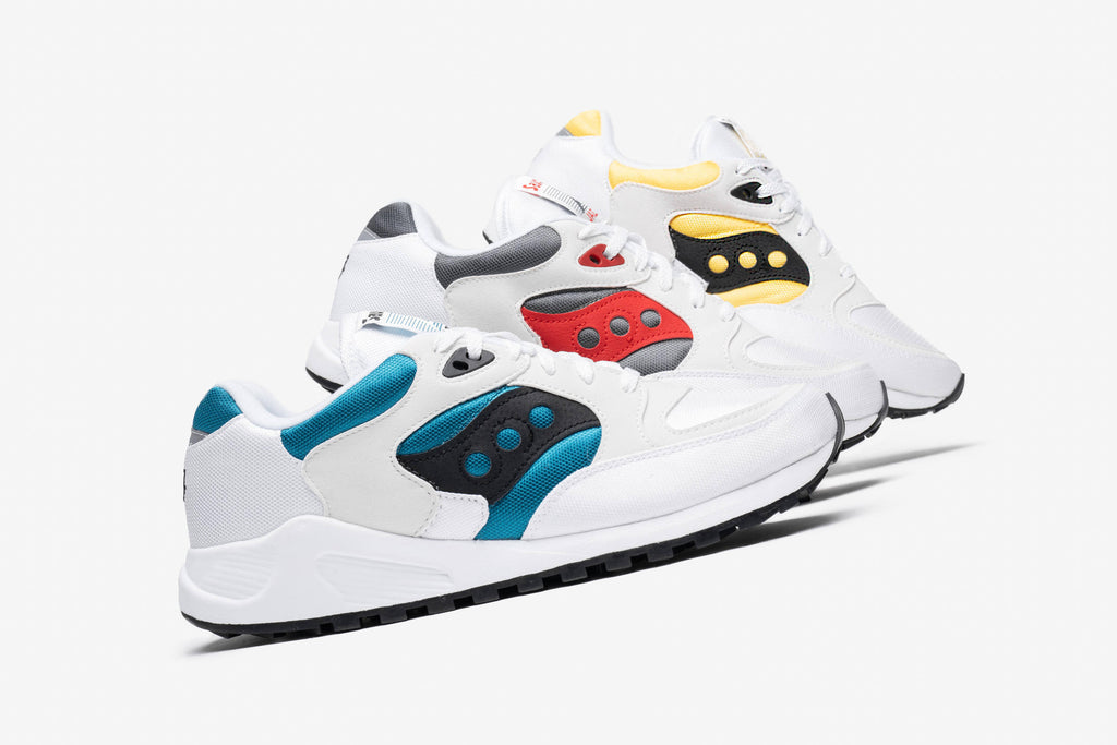 White Grey Red Saucony Jazz 4000 Sneakers W91013