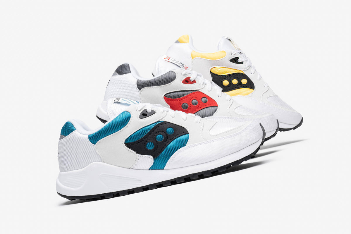 White Grey Red Saucony Jazz 4000 Sneakers W91013