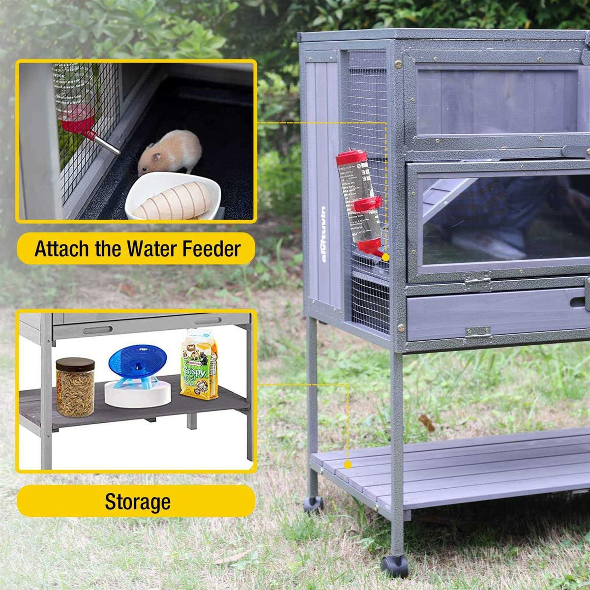 Large Hamster Cage with Metal Frame Pull Out Tray X5423