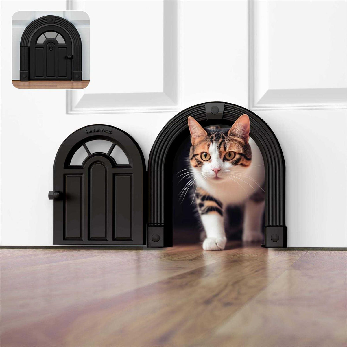 Interior Cat Door for Cats Up to 20 lbs H51608