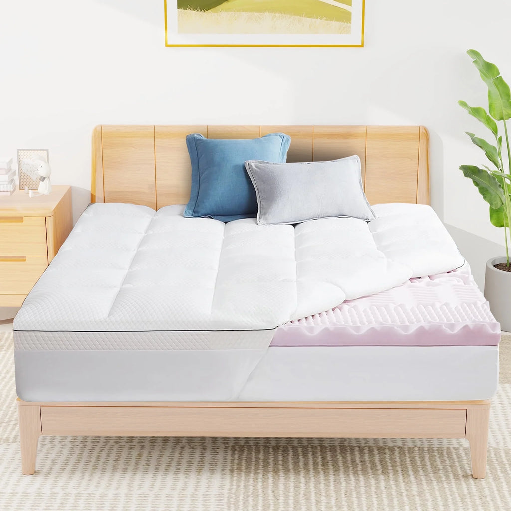 Full Size 4 inch Memory Foam Mattress Topper J925